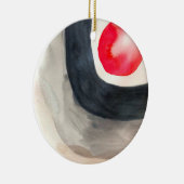 Décoration En Céramique Art abstrait moderne gris et noir de soleil (Droite)