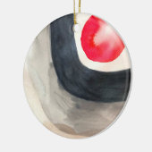 Décoration En Céramique Art abstrait moderne gris et noir de soleil (Gauche)