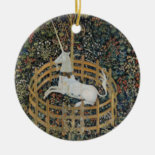 Décoration En Céramique Art de licorne médiévale vintage en captivité