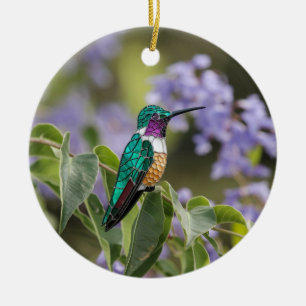 Décoration En Céramique Art de verre coloré, Colibri en verre coloré