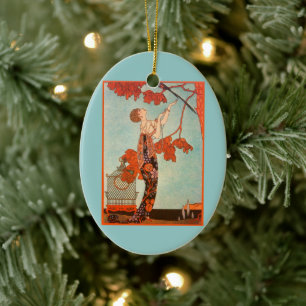 Décoration En Céramique Art Déco vintage, Oiseau de Flighty par George Bar