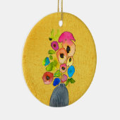 Décoration En Céramique Art floral aquarelle moderne (Droite)