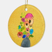 Décoration En Céramique Art floral aquarelle moderne (Gauche)