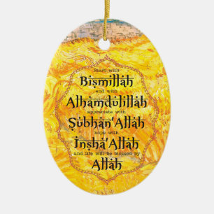 Décoration En Céramique Art islamique Cadeau de Ramadan Eid Dawah pour l