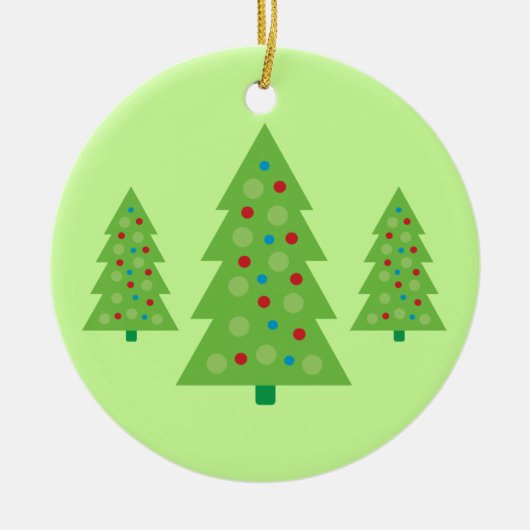 Décoration En Céramique Art moderne de l'arbre de Noël (Devant)