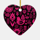 Décoration En Céramique Art Motif nordique scandinave (Devant)