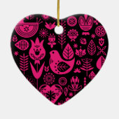 Décoration En Céramique Art Motif nordique scandinave (Dos)