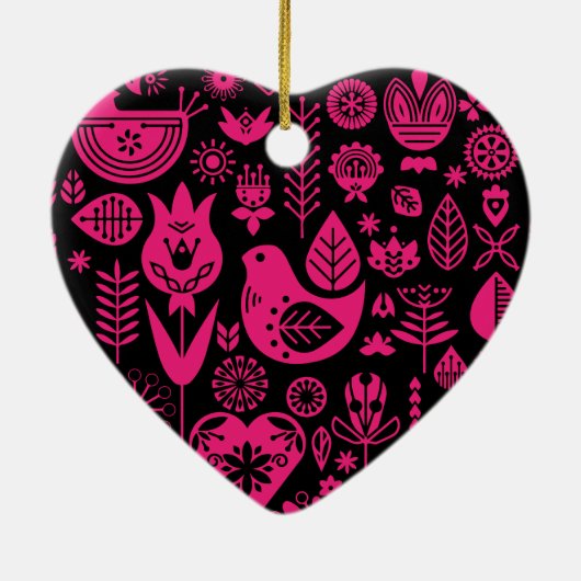 Décoration En Céramique Art Motif nordique scandinave (Dos)