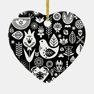 Décoration En Céramique Art Motif nordique scandinave