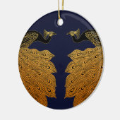 Décoration En Céramique Art Nouveau Peacock Will Bradley (Gauche)