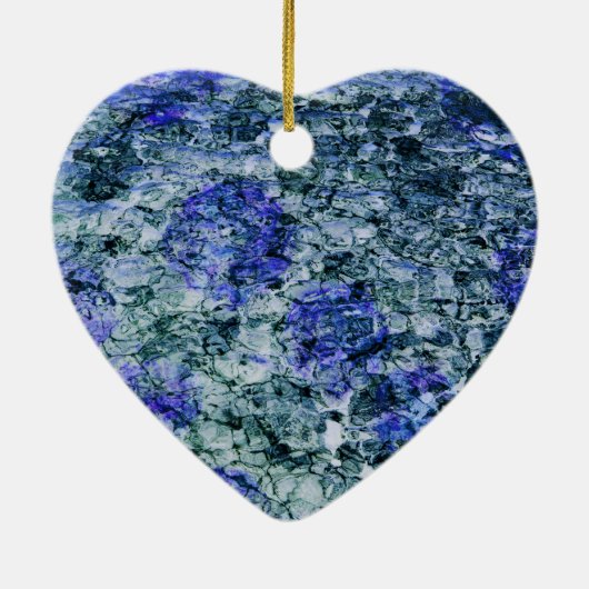 Décoration En Céramique Art numérique d'aquarelle bleue arrière - plan abs (Dos)