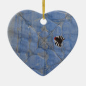 Décoration En Céramique Art par Enfants, Araignée avec toile, dessin (Devant)