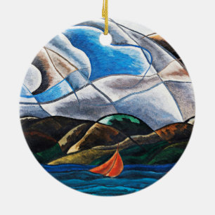 Décoration En Céramique Arthur Dove, Nuages et Eau