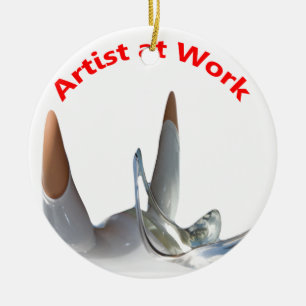 Décoration En Céramique Artiste au travail