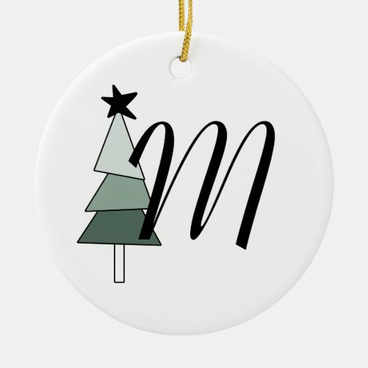 Décoration En Céramique Árvore de Natal Pinheiro Estilo Rústico Ferme (Devant)