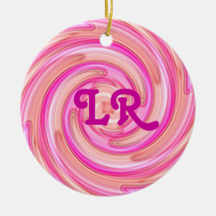 Décoration En Céramique Assez le rose modifie la tonalité le monogramme