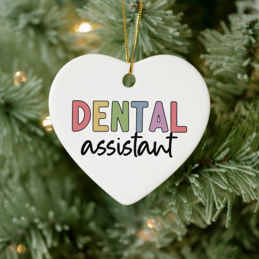 Décoration En Céramique Assistant dentaire | Cadeaux pour dentiste adjoint (Arbre)