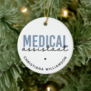 Décoration En Céramique Assistant Médicale personnalisé MA Assistant cli