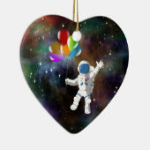 Décoration En Céramique Astronaut avec ballons (Droite)