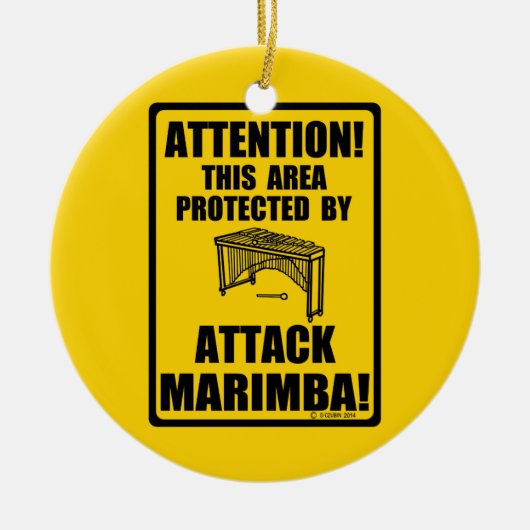 Décoration En Céramique Attaquer Marimba (Devant)