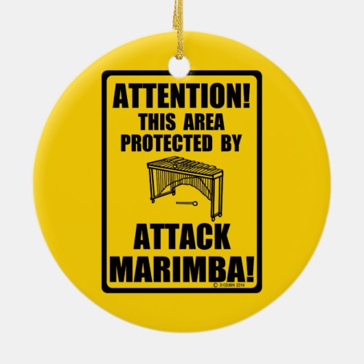 Décoration En Céramique Attaquer Marimba (Dos)