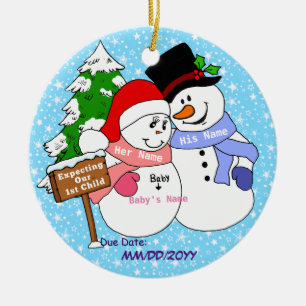 Décoration En Céramique Attendre notre ęr enfant