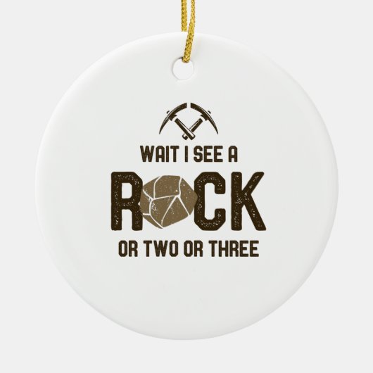 Décoration En Céramique Attends De Voir Un Rock (Devant)