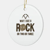 Décoration En Céramique Attends De Voir Un Rock (Gauche)