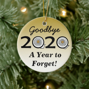 Décoration En Céramique Au revoir 2020 Une Année à Oublier Papier de Toile