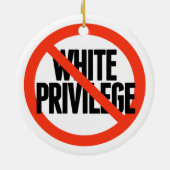 Décoration En Céramique Aucun privilège blanc (Dos)