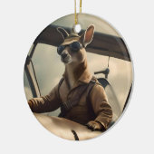 Décoration En Céramique Aussie Kangaroo Avion Pilote, (Gauche)