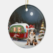Décoration En Céramique Australian Shepherd Caravan Christmas Adventure (Gauche)