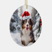 Décoration En Céramique Australian Shepherd Dog Christmas Keepsaké (Droite)