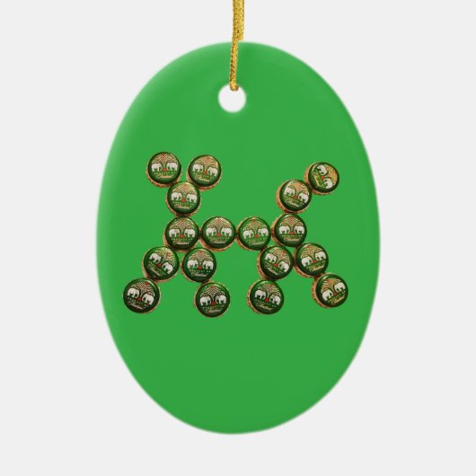 Décoration En Céramique 🐶 Authentic Chang Beer Cap Dog (Devant)