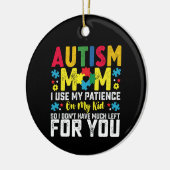 Décoration En Céramique Autisme Maman utilise ma patience sur ma conscienc (Gauche)