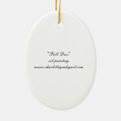 Décoration En Céramique Automne Whitetail Deer Art Orament (Dos)