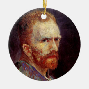 Décoration En Céramique Autoportrait de Vincent van Gogh, Beaux-Arts Vinta