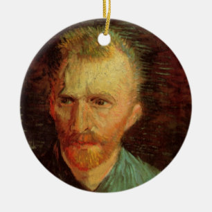Décoration En Céramique Autoportrait de Vincent van Gogh, Beaux-Arts Vinta