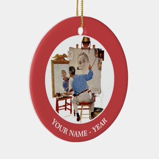 Décoration En Céramique Autoportrait triple (Droite)