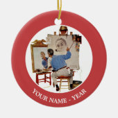 Décoration En Céramique Autoportrait triple (Devant)