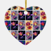 Décoration En Céramique Autumn Leaves Rustic Patchwork (Devant)