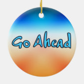 Décoration En Céramique Avancer (Dos)