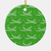 Décoration En Céramique Avion à neige (Devant)