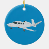 Décoration En Céramique Avion à réaction (Dos)