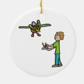 Décoration En Céramique Avion de modèle RC (Dos)