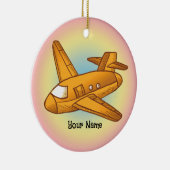 Décoration En Céramique Avion jaune (Droite)