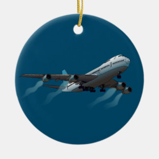 Décoration En Céramique Avion. Jumbo jet.