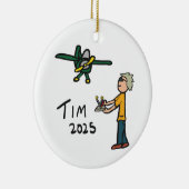 Décoration En Céramique Avion RC - Tim (Droite)
