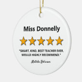 Décoration En Céramique Avis aux enseignants Noël (Gauche)