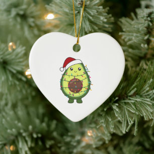 Décoration En Céramique Avocado illuminations de Noël Drôle Avocados